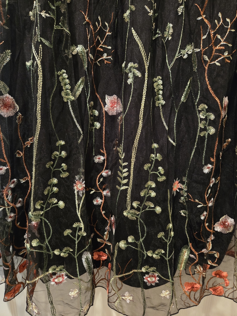 BloomChic Black Floral Embroidered Dress - Picture 4 of 4